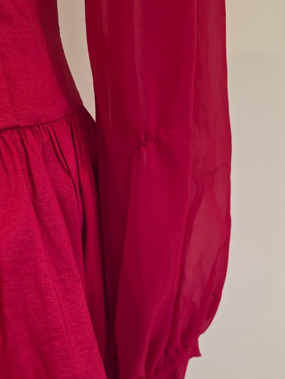 NEW $269 FOR LOVE AND LEMONS LUCIA RED MINI DRESS SIZE S - Picture 8 of 12